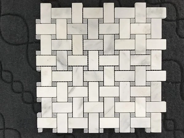 Teilsen Llawr Mosaig Gwehyddu Basged