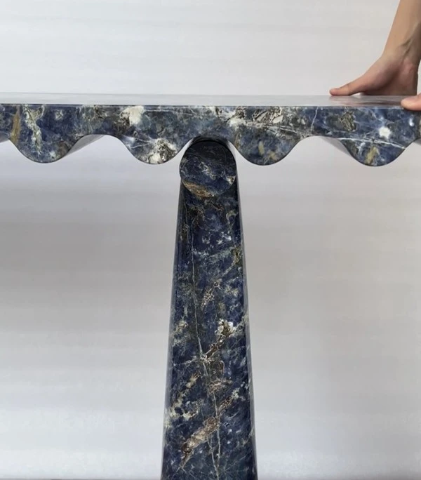 Blue Granite Console Tables