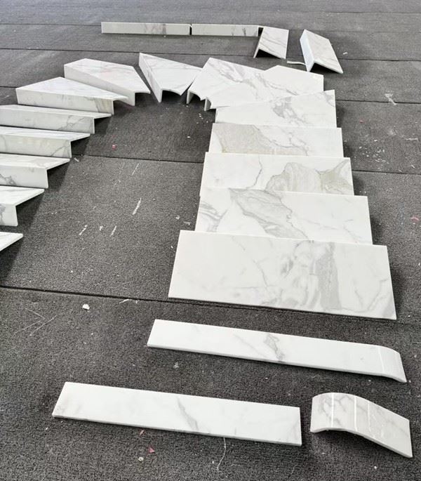 Calacatta White Marble Steps