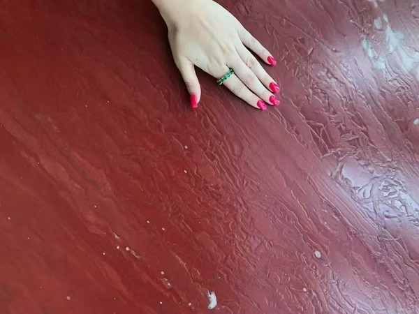 Leather Finish Red Quartzite Surface