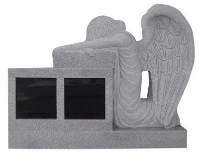 2 Niche Angel Grey Gwenithfaen Columbarium